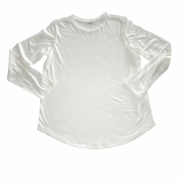 Vince White Little Boy Long Sleeve Crew Neck Top Size L – Pima Cotton Modal - Picture 9 of 9